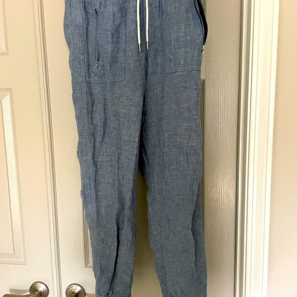 Athleta Pants - Athleta chambray joggers. NWOT.